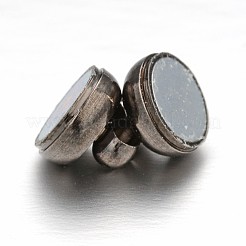 Brass Magnetic Clasps with Loops&nbsp;KK-H361-B