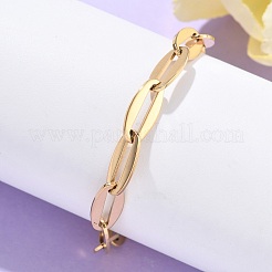 304 Stainless Steel Cable Chain Bracelets for Women&nbsp;BJEW-U038-01G