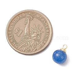 Crackle Glass Round Charms&nbsp;PALLOY-JF04874