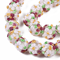 Handmade Lampwork Beads Strands&nbsp;LAMP-N021-015A-09