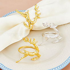 12pcs 2 Colors Alloy & Iron Napkin Rings&nbsp;AJEW-HY0001-11