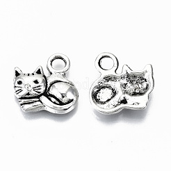 Tibetan Style Alloy Charms&nbsp;TIBEP-N009-064AS-RS
