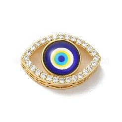 Rack Plating Brass Cubic Zirconia Beads&nbsp;KK-G504-21G