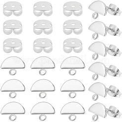 20Pcs Brass Stud Earring Findings&nbsp;KK-BBC0027-57