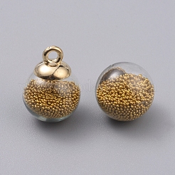 Transparent Glass Globe Pendants&nbsp;GLAA-TAC0002-K03
