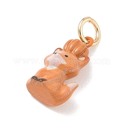 Brass Enamel Pendants&nbsp;LS-KK-CBAE20A-01B-G