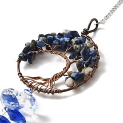 Lapis Lazuli Pendant Decoration&nbsp;AJEW-P098-15P