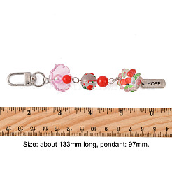 Handmade Polymer Clay & Acrylic & Resin & Glass Pendant Decorations&nbsp;KEYC-FS00037-05