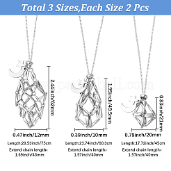 2 Bags 304 Stainless Steel Macrame Pouch Empty Stone Holder Necklace Making&nbsp;NJEW-SC0001-82