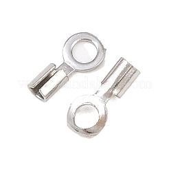 304 Stainless Steel Fold Over Crimp Cord Ends&nbsp;STAS-P434-05A-P