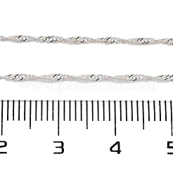 925 Sterling Silver Double Link Chains&nbsp;STER-P064-03S