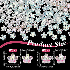 160Pcs 2 Styles Lampwork Bead Caps&nbsp;FIND-NB0007-25
