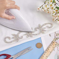 Flower Hotfix Rhinestone&nbsp;DIY-WH0504-33B