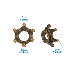 Tibetan Style Alloy Bead Caps&nbsp;PALLOY-TA0001-31