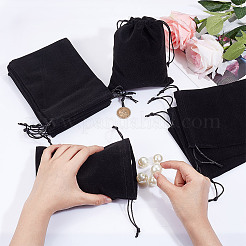 Velvet Packing Pouches Drawstring Bags&nbsp;ABAG-WH0046-30D