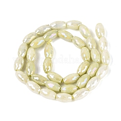 Anti-Tarnish Electroplate Glass Beads Strands&nbsp;EGLA-Q130-02A-07