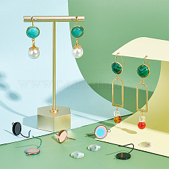 DIY Blank Dome Earring Making Kit&nbsp;DIY-UN0003-75