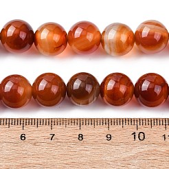 Natural Banded Agate Beads Strands&nbsp;G-H343-D03-12mm