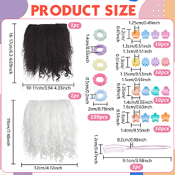 2Pcs 2 Colors Wool Doll Hair&nbsp;DIY-NB0016-16