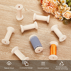 Wood Thread Bobbins&nbsp;LS-TOOL-WH0125-106C-01