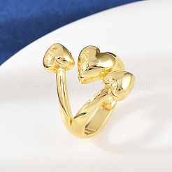 Brass Cuff Rings&nbsp;RJEW-C139-15B-G