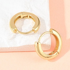 Brass Hoop Earrings&nbsp;EJEW-A156-14B-G