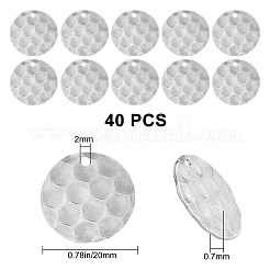 40 Pcs 304 Stainless Steel Pendants&nbsp;STAS-SC0002-63P