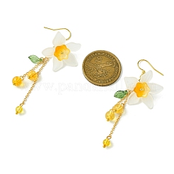 3 Pairs Acrylic & Brass Dangle Earrings for Women&nbsp;EJEW-TA00566