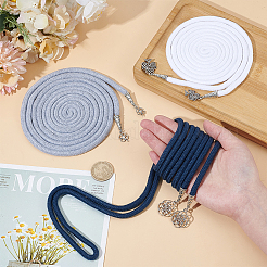 3Pcs 3 Colors Polycotton Wedding Rope with Alloy Charms for Wedding&nbsp;HJEW-BC00048