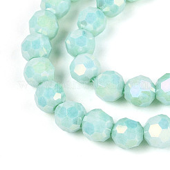 Anti-Tarnish Electroplate Glass Beads Strands&nbsp;EGLA-T021-6mm-15-11
