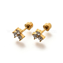 Ion Plating(IP) 304 Stainless Steel Stud Earrings&nbsp;EJEW-A118-12G-02
