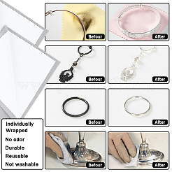 2Pcs 2 Style 4 Layers Silver Polishing Cloth&nbsp;TOOL-BBC0001-04A
