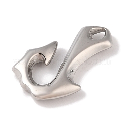 Non-Tarnish 304 Stainless Steel Hook Clasps&nbsp;STAS-C109-03P