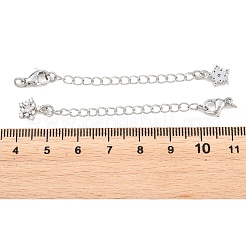 Brass Curb Chain Extender&nbsp;KK-P354-17P