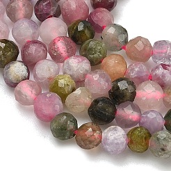 Natural Multicolor Tourmaline Beads Strands&nbsp;G-B168-A06-4mm