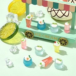 30Pcs 5 Styles Resin Cool Drink Miniature Display Decorations&nbsp;DJEW-CJ0001-21