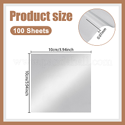 100 Sheets Square Tinfoil Paper Sheets for Craft Engraving&nbsp;DIY-WH0671-354B
