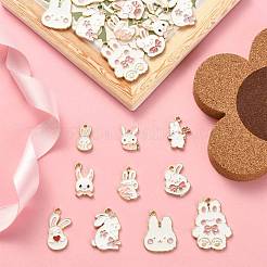 50Pcs 10 Styles Alloy Enamel Pendants&nbsp;ENAM-CJ0003-27