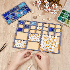 2Pcs 2 Styles Felt Bead Design Boards&nbsp;AJEW-BC0007-97