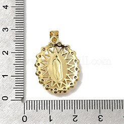 Brass Micro Pave Cubic Zirconia Pendants&nbsp;KK-C090-35G-05