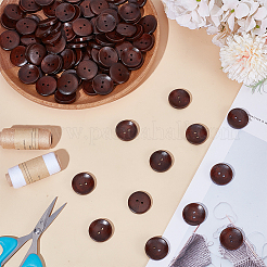 100Pcs Wood Buttons&nbsp;BUTT-GO0001-11