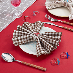 8Pcs 4 Style Alloy Enamel Napkin Rings&nbsp;DJEW-PH0001-18