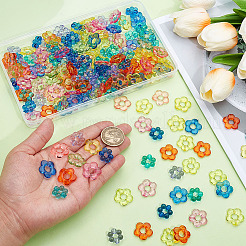 200Pcs 10 Colors Transparent Acrylic Bead Frame&nbsp;TACR-ME0001-05
