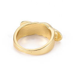Alloy Enamel Wide Band Rings&nbsp;RJEW-N034-003B-RS