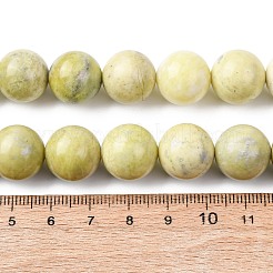 Natural Lemon Jade Beads Strands&nbsp;G-H343-D01-14mm