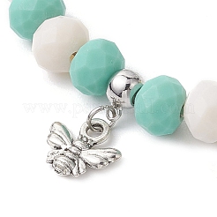 Natural Lemon Jade Beaded Anklets&nbsp;AJEW-AN00613