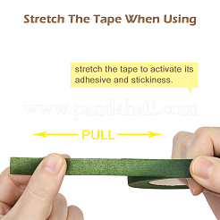 4 Rolls DIY Rubber-coated Iron Floriculture Tape&nbsp;DIY-SP0006-11C