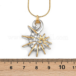 304 Stainless Steel Conch Shaped Pendant Necklaces for Women Men&nbsp;NJEW-H077-01GP