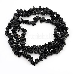 Natural Obsidian Beads Strands&nbsp;F005