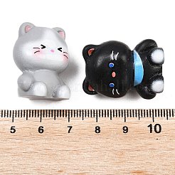 Cat Resin Figurine Ornaments&nbsp;DJEW-A018-01